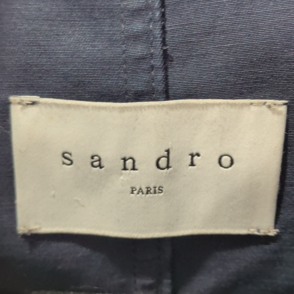 Sandro Men's Black Hooded Parka Jacket - Picture 2 of 12